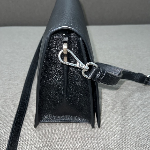 Prada Glace Calf Pattina Leather Crossbody-Color:Nero-Authentic-EUC - Picture 6 of 14